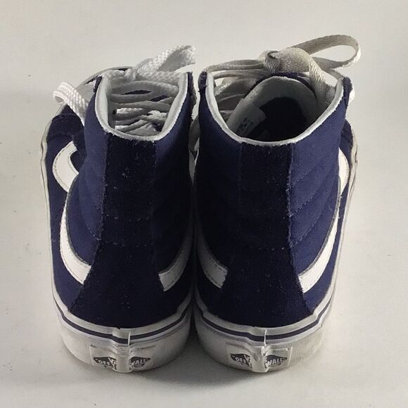 Vans off the wall hi top womens shoes skate sneakers blue size 5.5 721356 - Picture 4 of 8